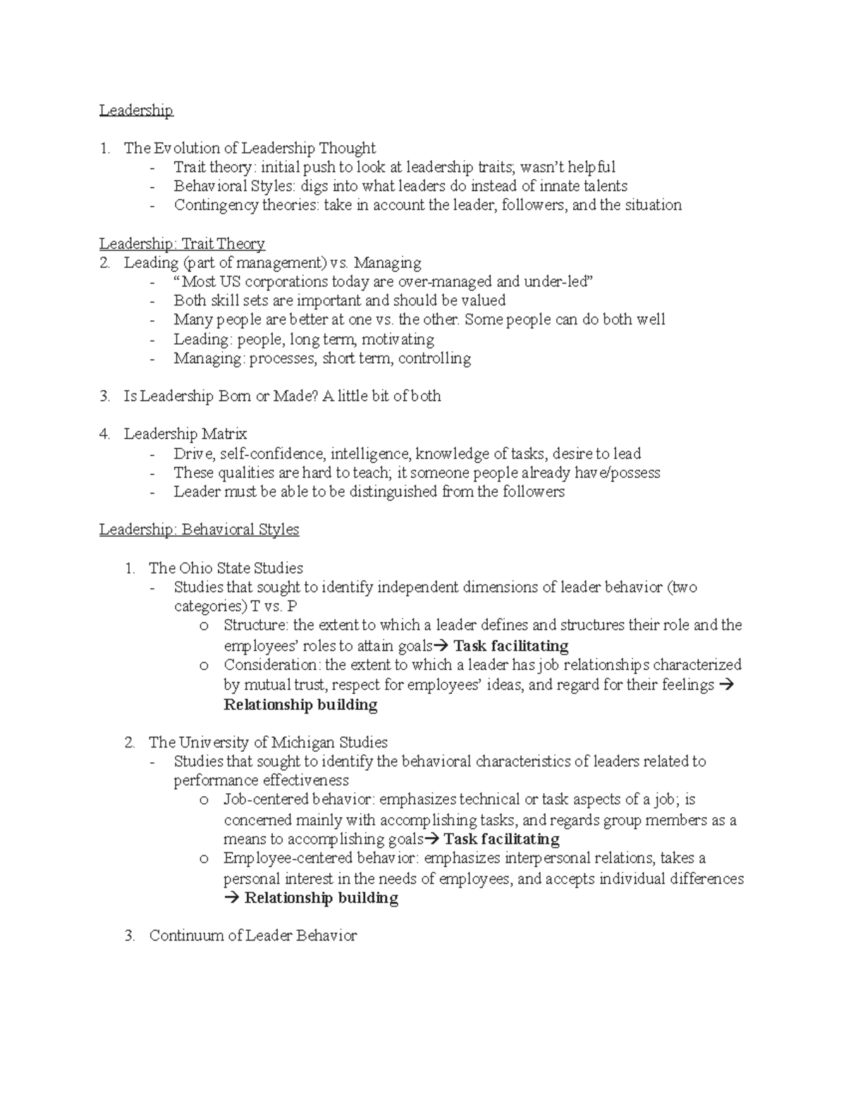 2021-management-essentials(sbi3030)lecture notes week10 - Leadership ...