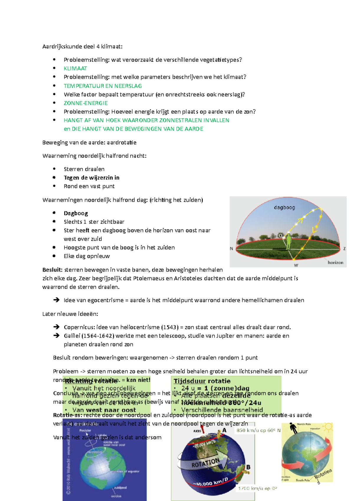 Examen Samenvatting Aard Periode 2 - Aardrijkskunde Deel 4 Klimaat ...