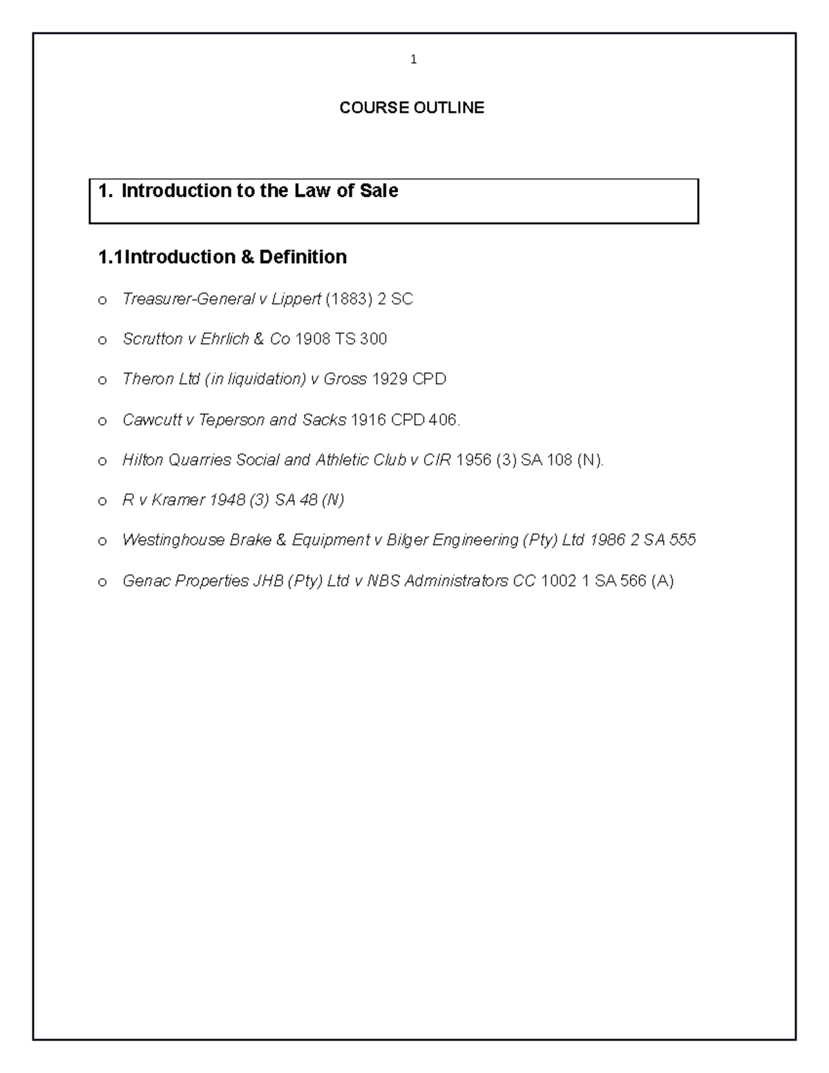 Student+ Notes+ +SAL+431+ + Lecture+3+ 2022 - COURSE OUTLINE 1 ...