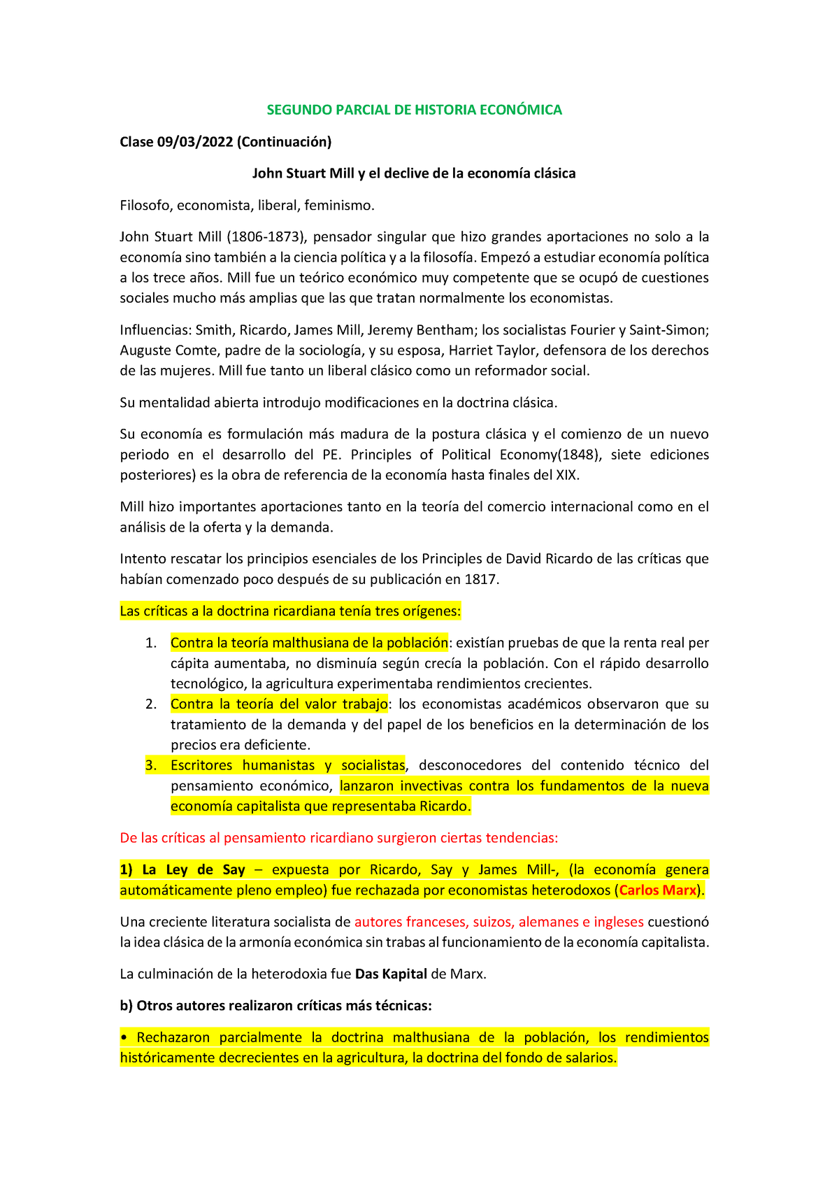 Apuntes Historia 2 Parcial - SEGUNDO PARCIAL DE HISTORIA ECON”MICA ...