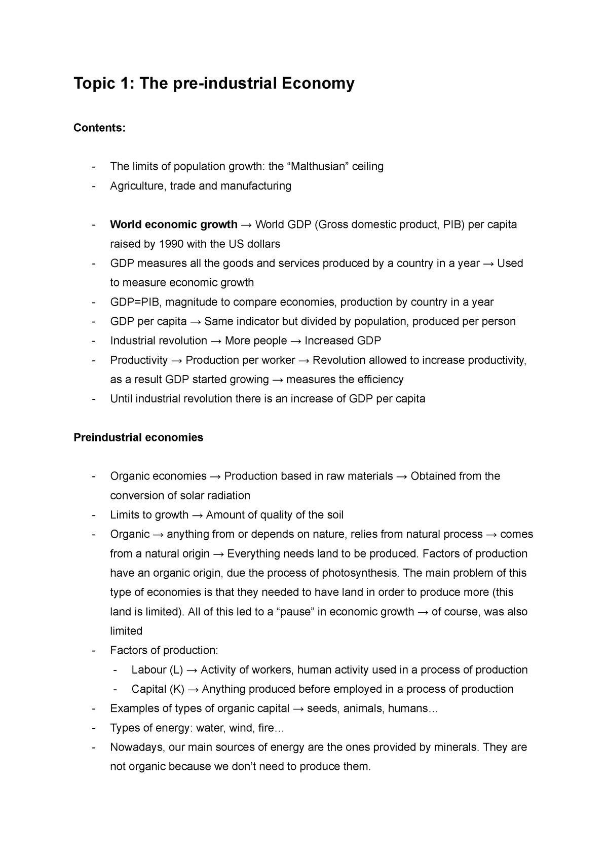 topic-1-the-pre-industrial-economy-topic-1-the-pre-industrial
