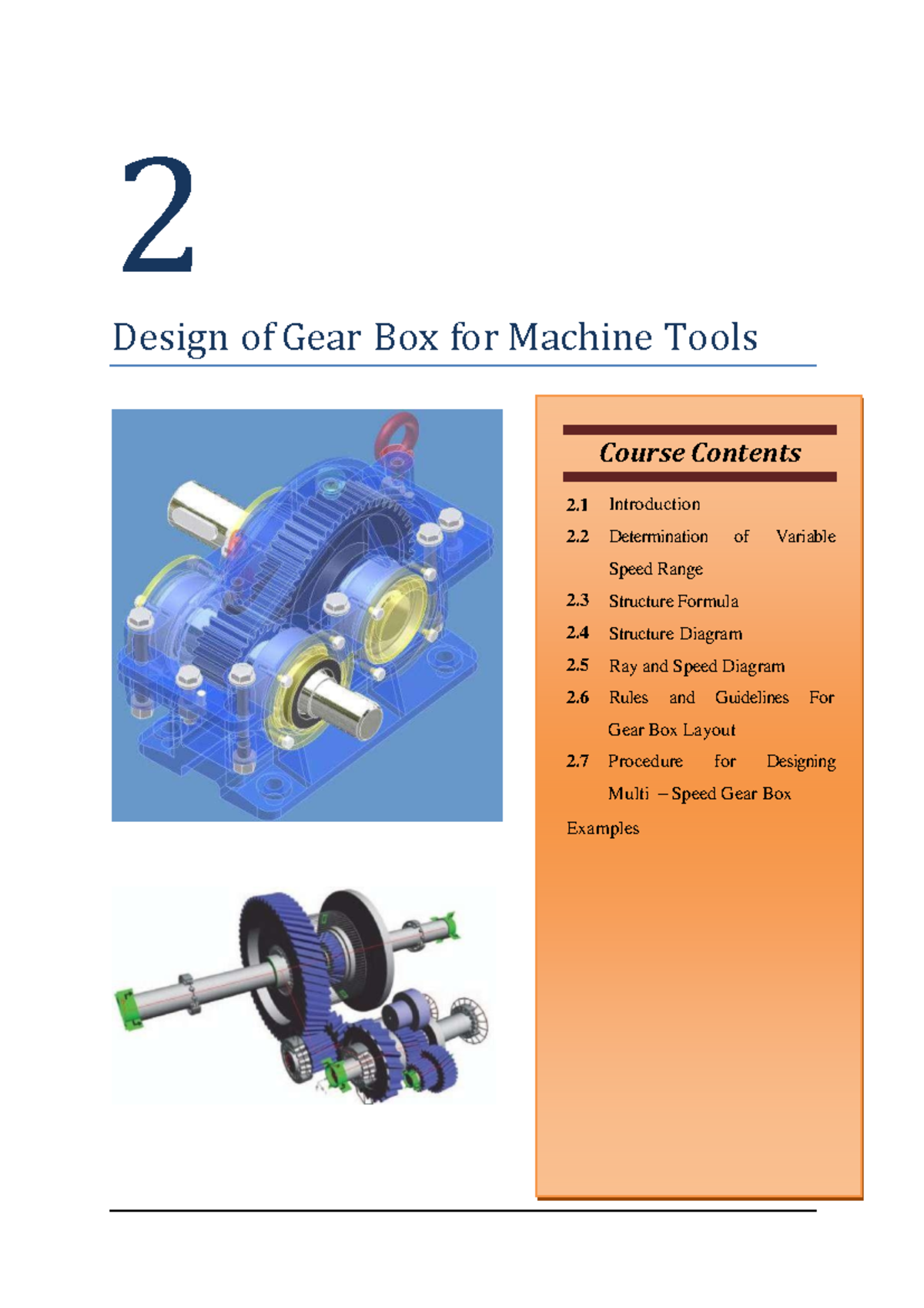 2171909 Machine Design-Notes PDF Units-2 - 2 Design Of Gear Box For ...