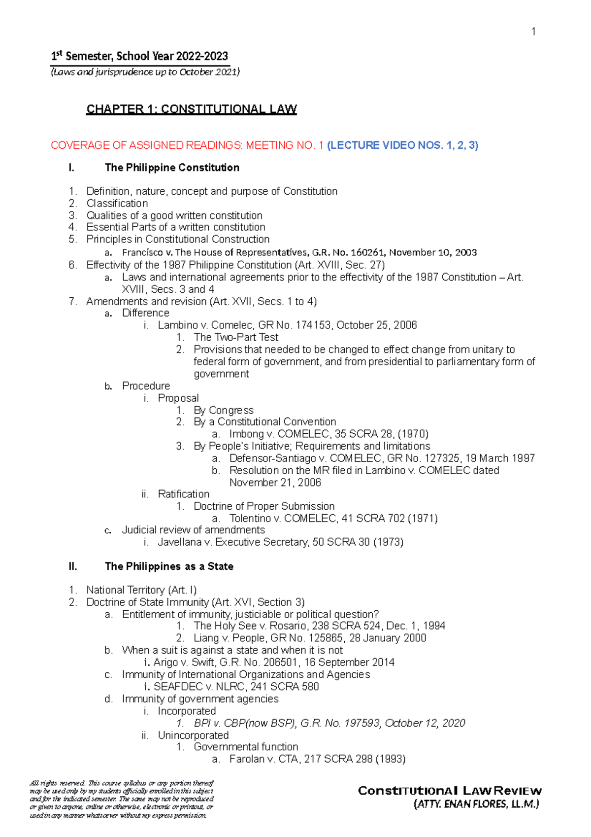 CON-L 1 - Digest - 1 All Rights Reserved. This Course Syllabus Or Any ...