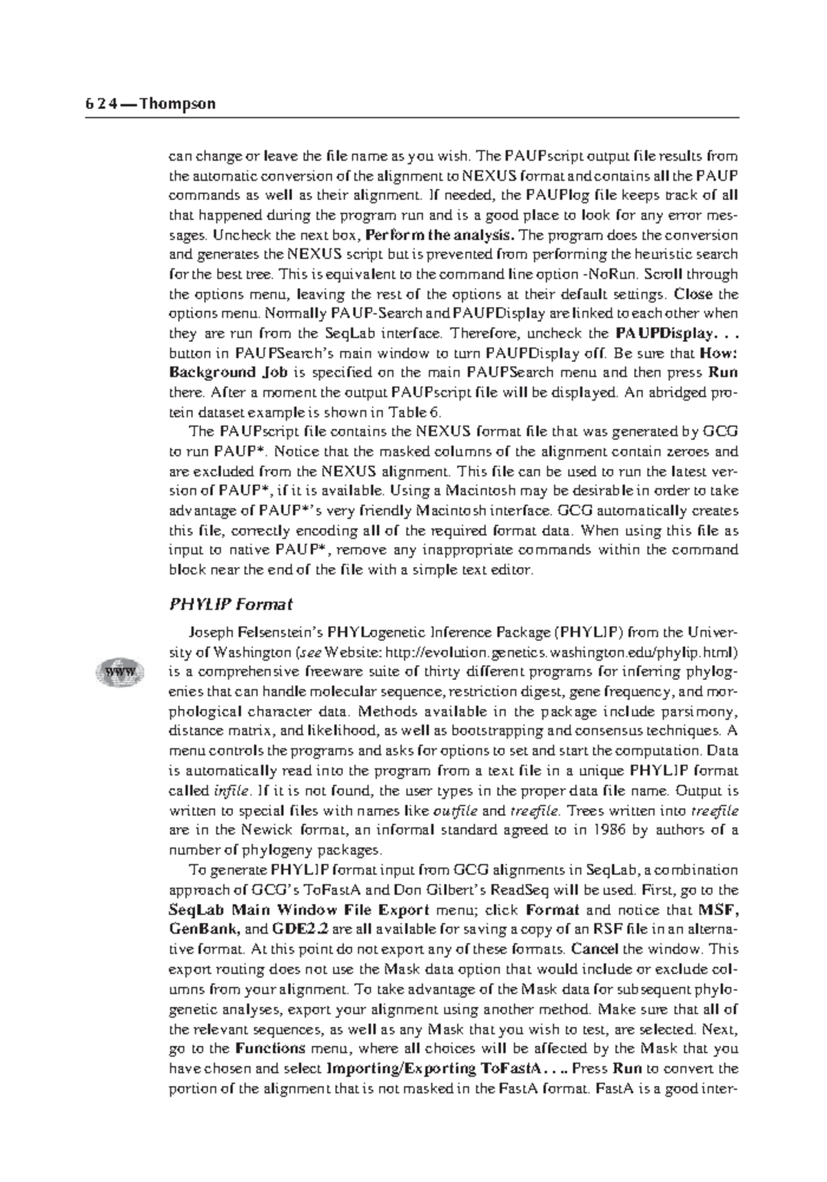 Introduction to bioinformatics-213 - 6 2 4 — Thompson can change or ...