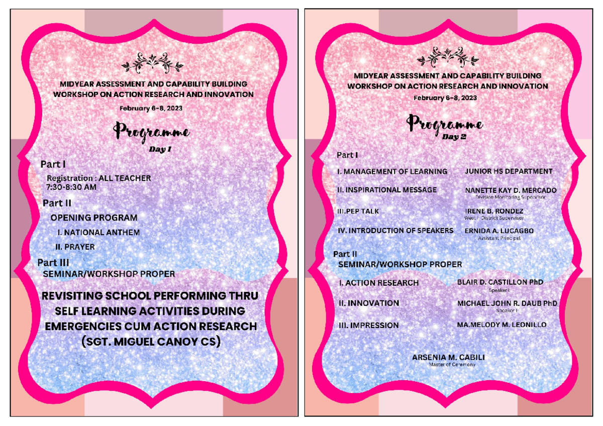 PROG2 - program - Physical Chemistry - Studocu