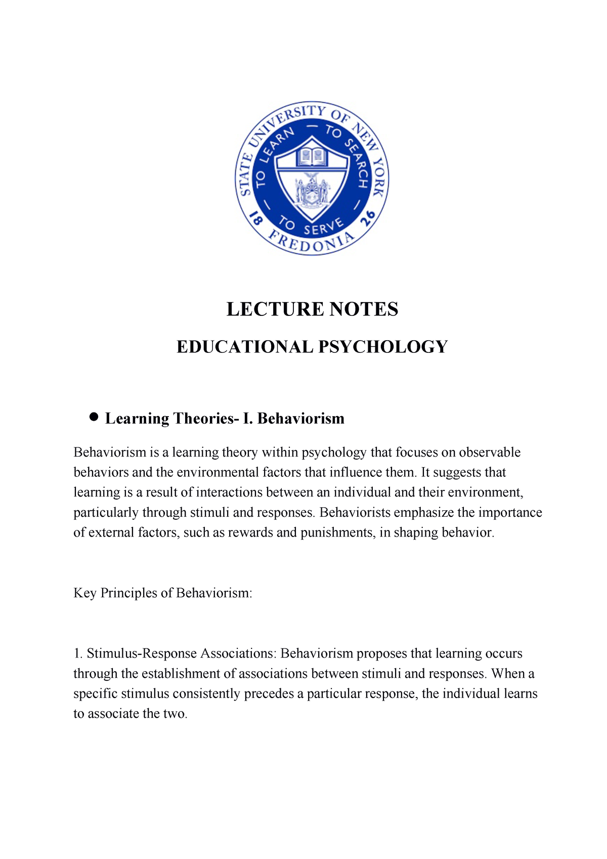 short note on educational psychologist