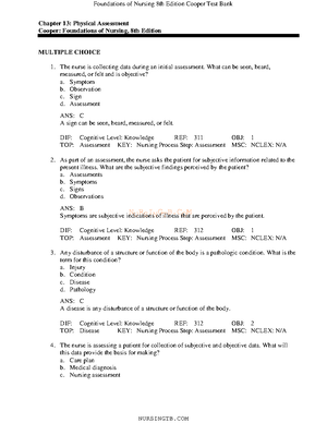 Chapter Test Ch Chapter Vital Signs Cooper Foundations