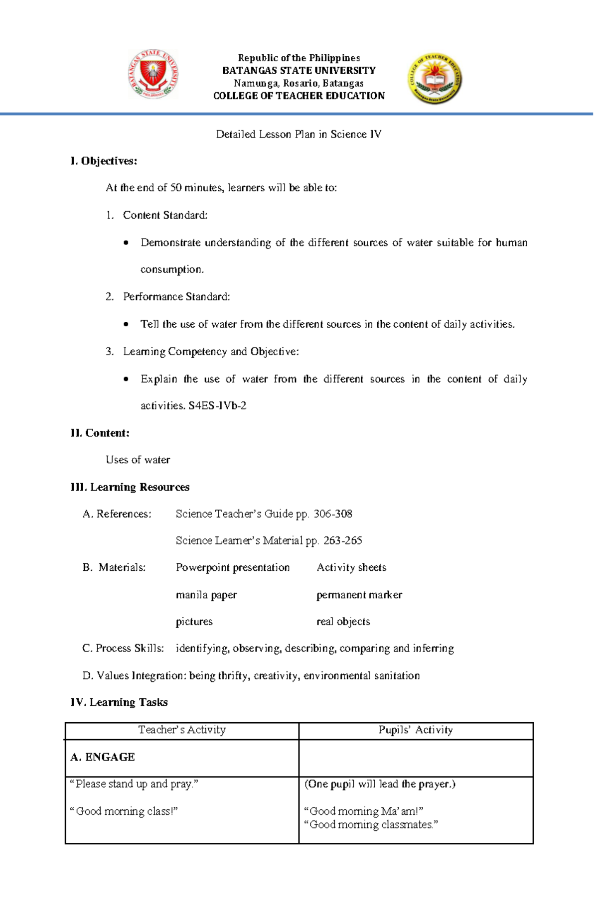 Pdfcoffee - It is about the life plan detailed lesson plan that I found ...