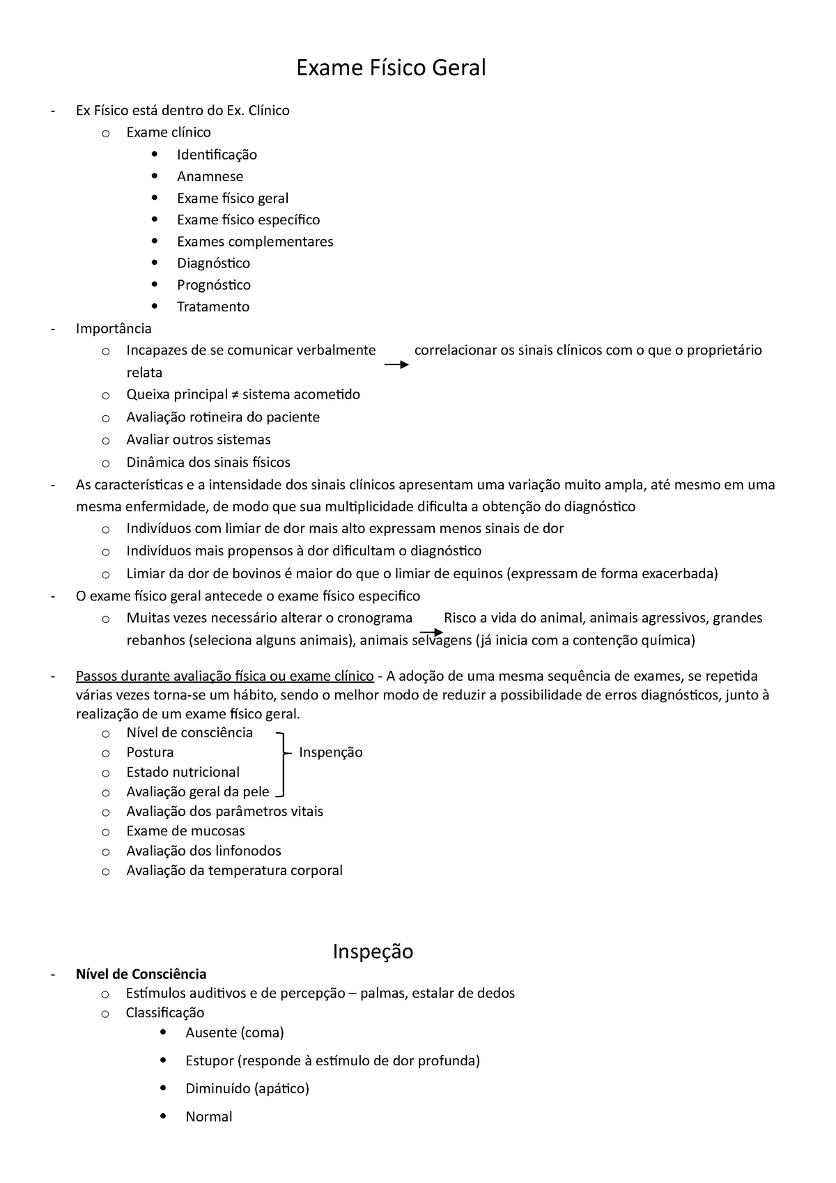 2. Anamnese - O exame clínico consiste na anamnese acompanhada do exame  físico. Anamnese é a - Studocu