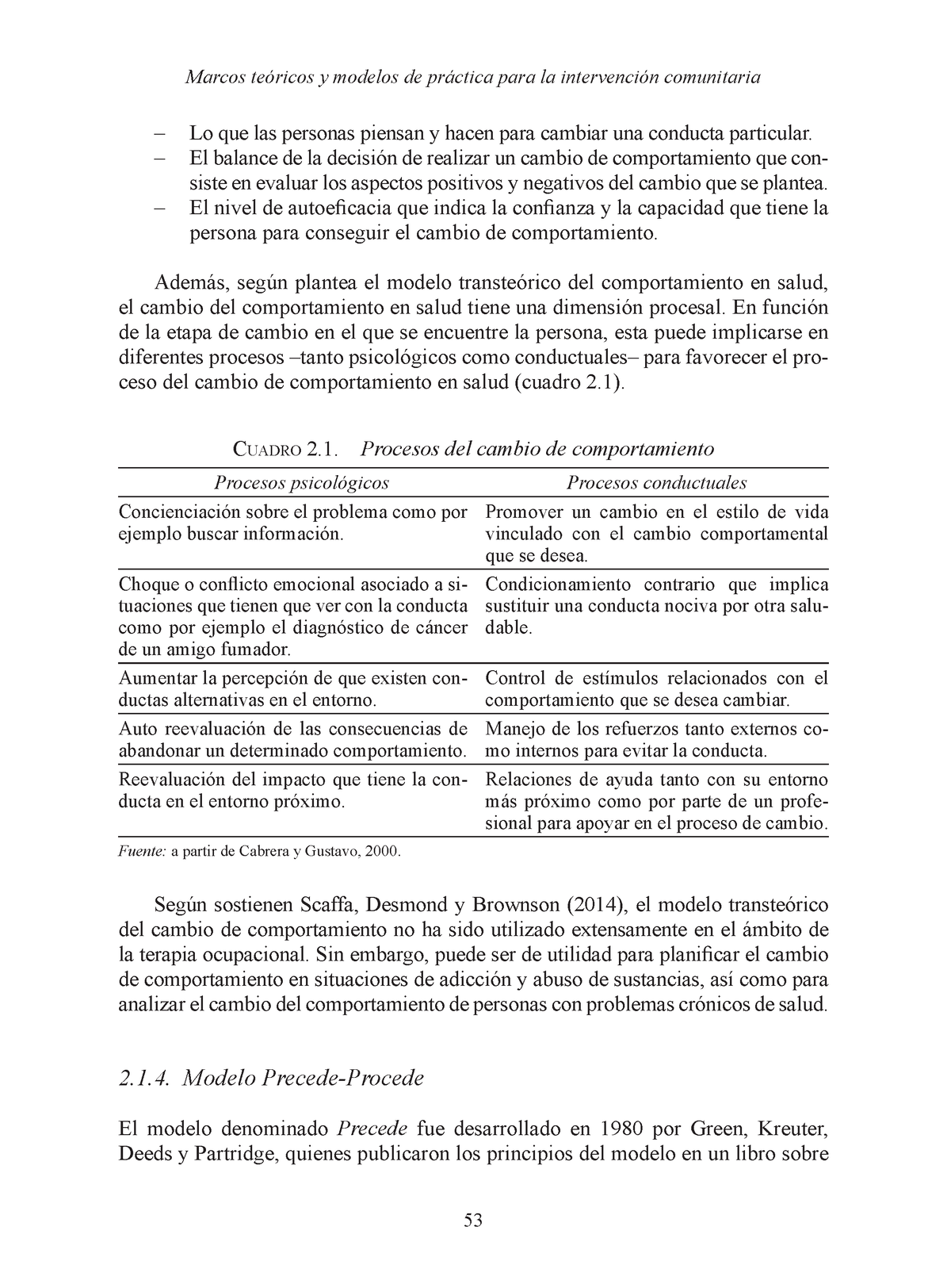 3. Modelo Precede - Procede - Marcos teóricos y modelos de práctica para la  intervención comunitaria - Studocu