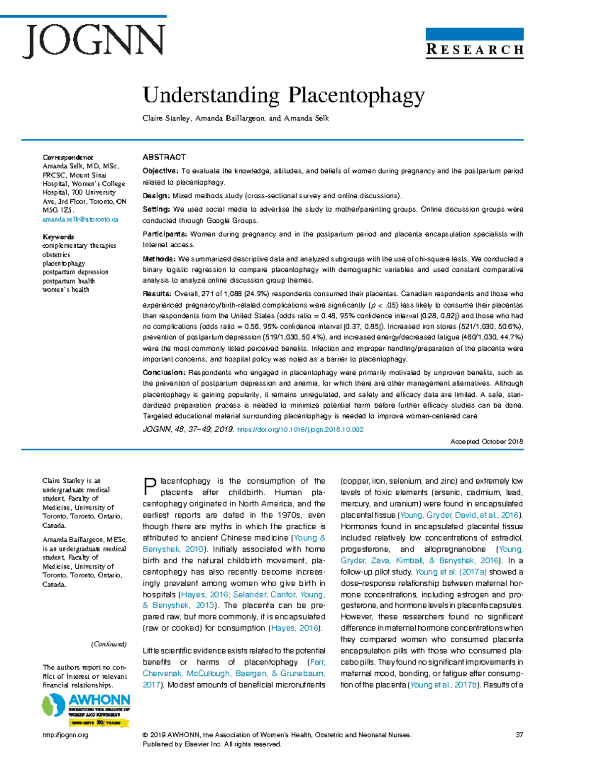 Understanding Placentophagy - Understanding Placentophagy Claire ...