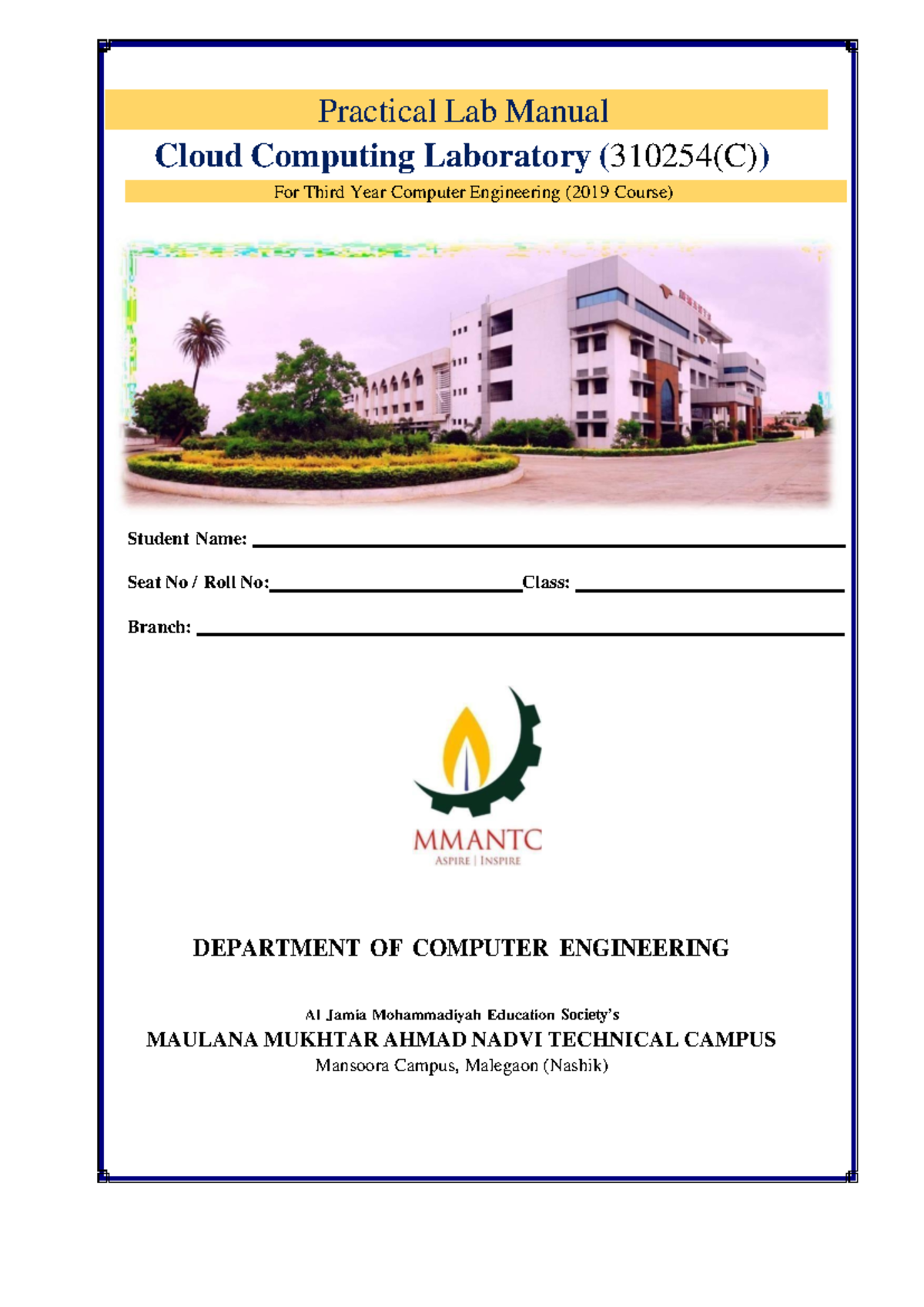 CC Lab Manual Complete Practical Lab Manual Cloud Computing