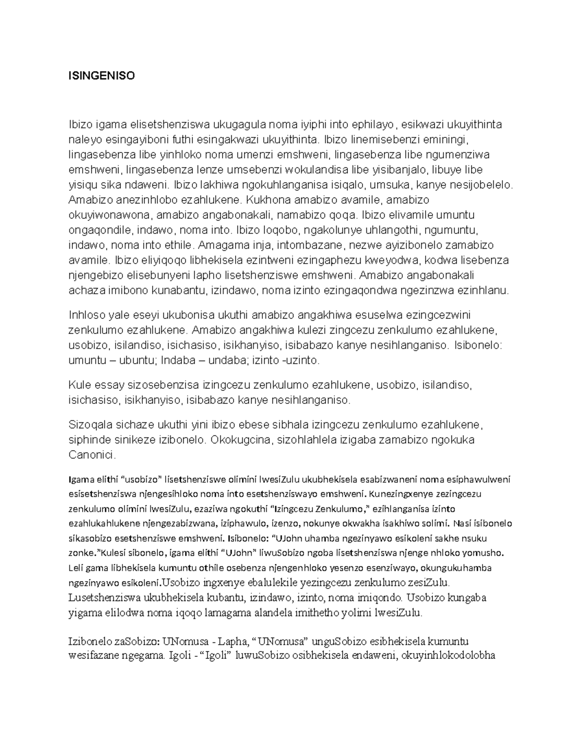 DOC-20240416-WA0337 - IZINGCEZU ZENKULUMO - ISINGENISO Ibizo igama ...