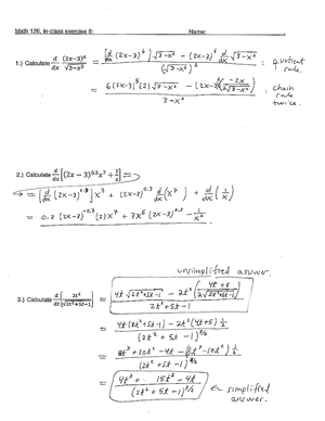 Seminar assignments - In class exercise 7 solutions - MATH 126 - Math ...