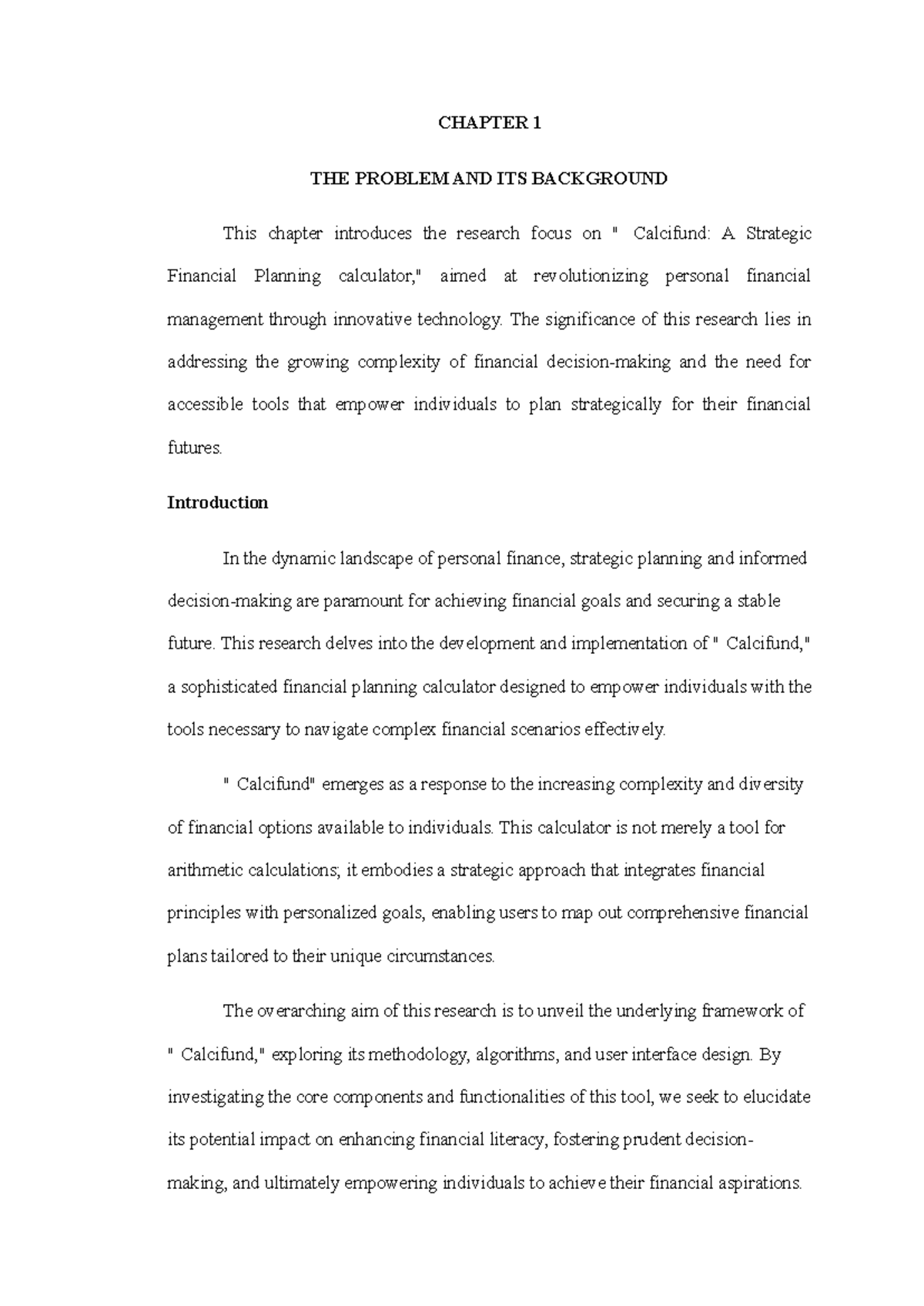 Chapter-1-3b - CHAPTER 1 THE PROBLEM AND ITS BACKGROUND This chapter ...