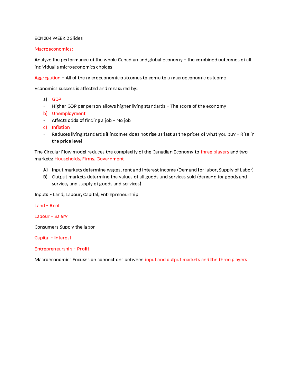 ECN204 WEEK 2 Slides - Notes for ECN - ECN204 WEEK 2 Slides ...