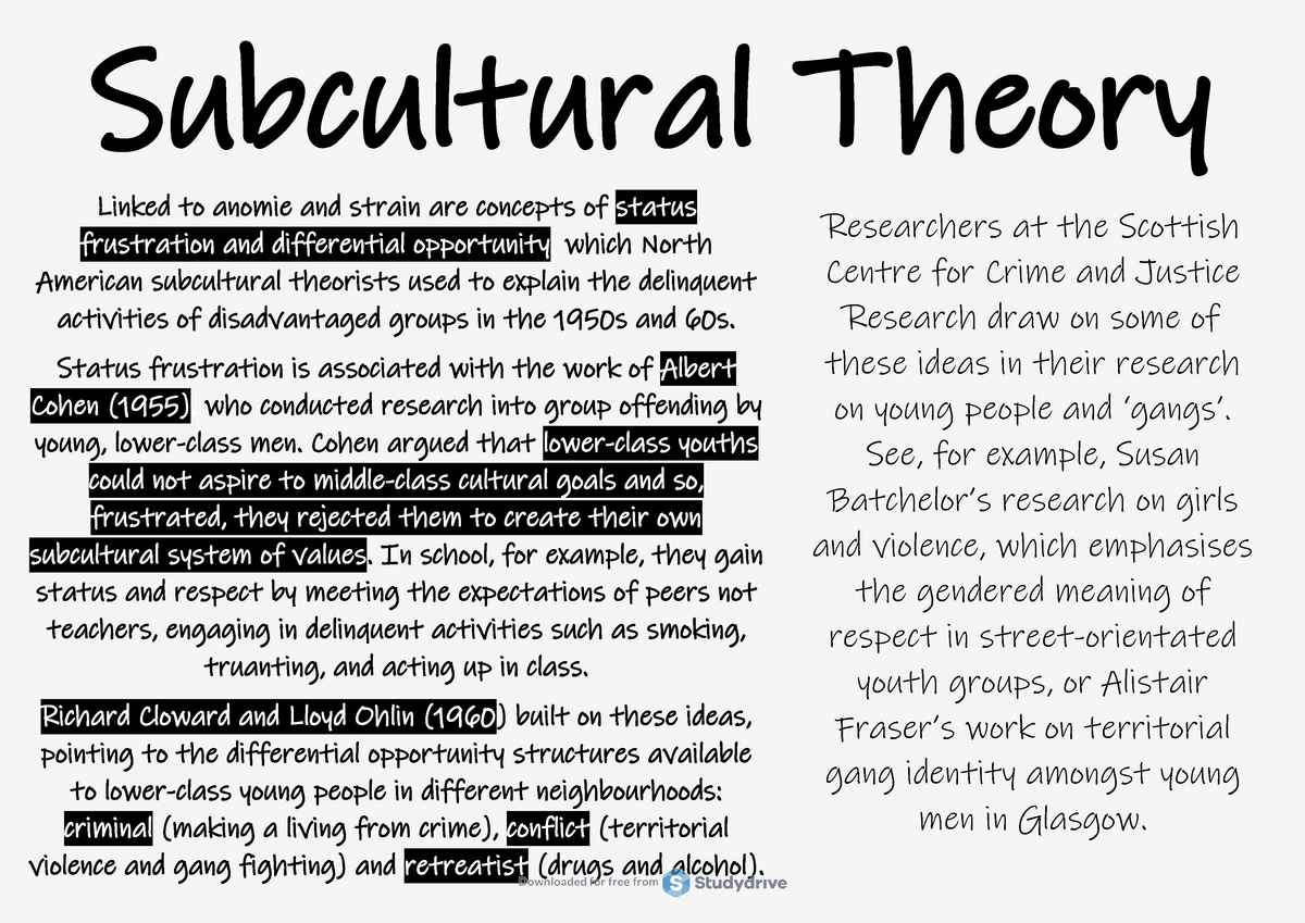 subcultural-theory-extra-reading-simplified-linked-to-anomie-and