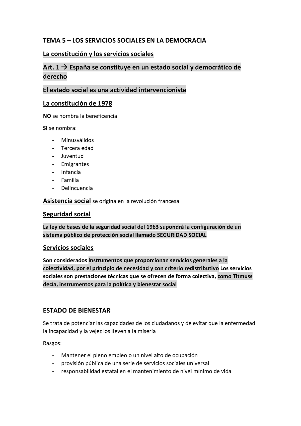 Apuntes Tema 5 Introduccion Servicios Sociales Tema 5 Los Servicios Sociales En La 3880