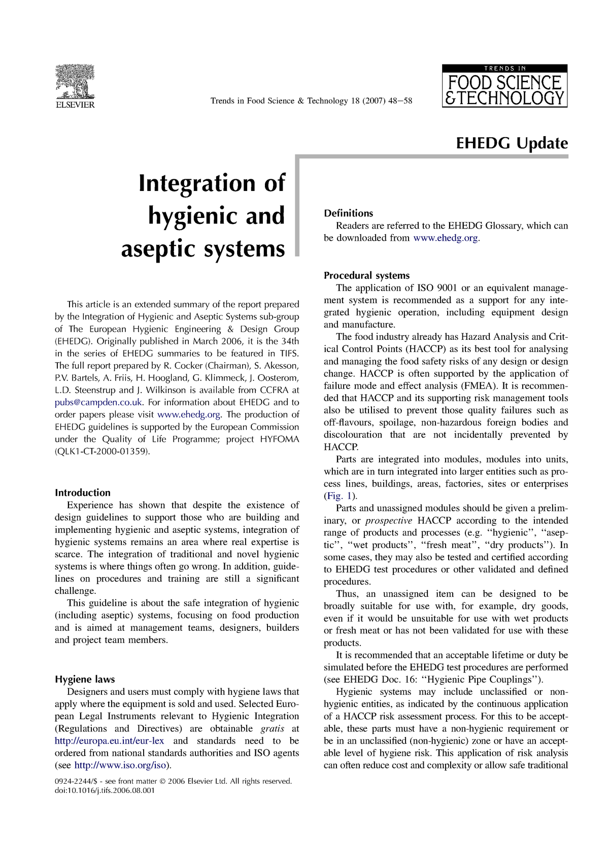 Hygienic Design Ehedg - EHEDG Update Integration Of Hygienic And ...