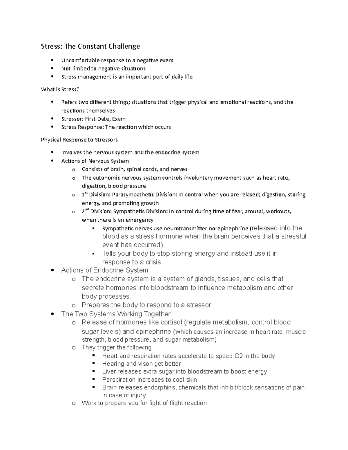 03 Stress The Constant Challenge - Stress: The Constant Challenge ...