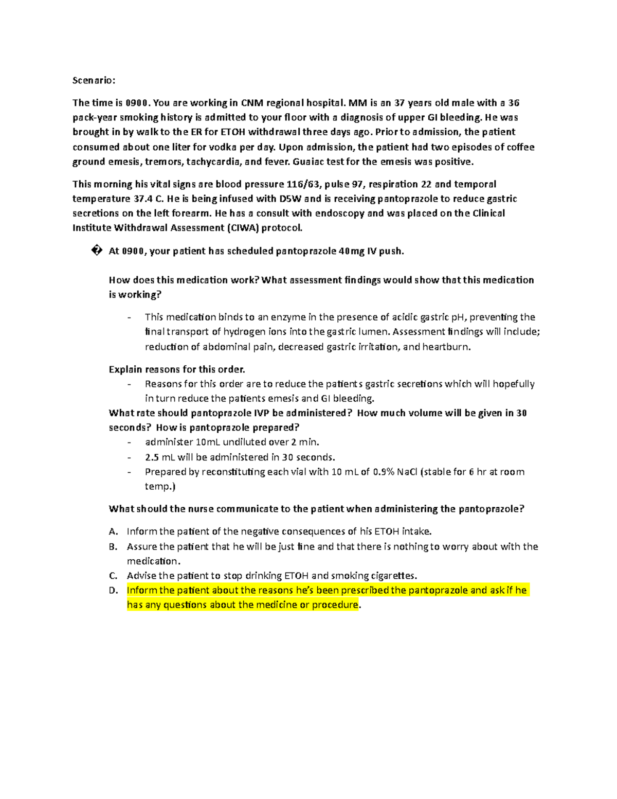 Pantoprazole case study image