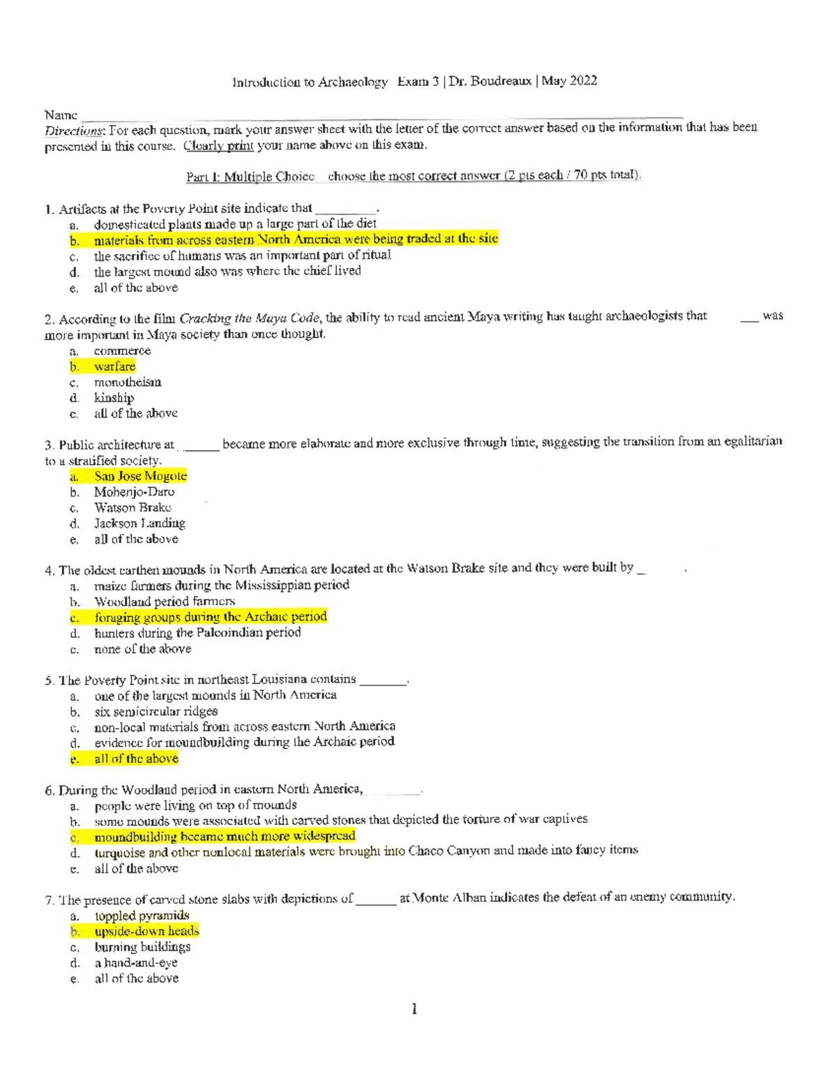 Exam+3-scanned - Old exam to review - AN 1543 - Studocu