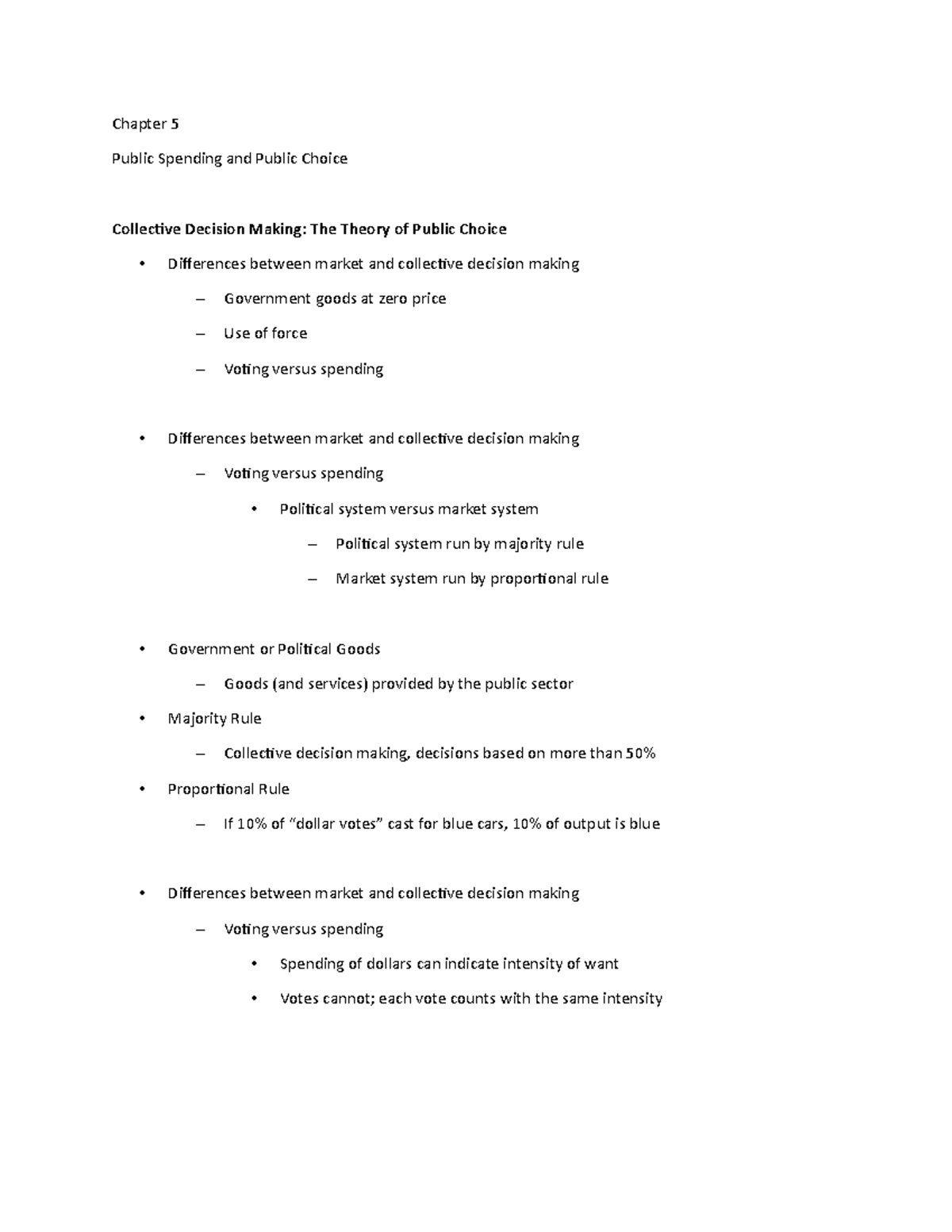 Chapter 5 - Lecture Notes 6 - Chapter 5 Public Spending and Public ...