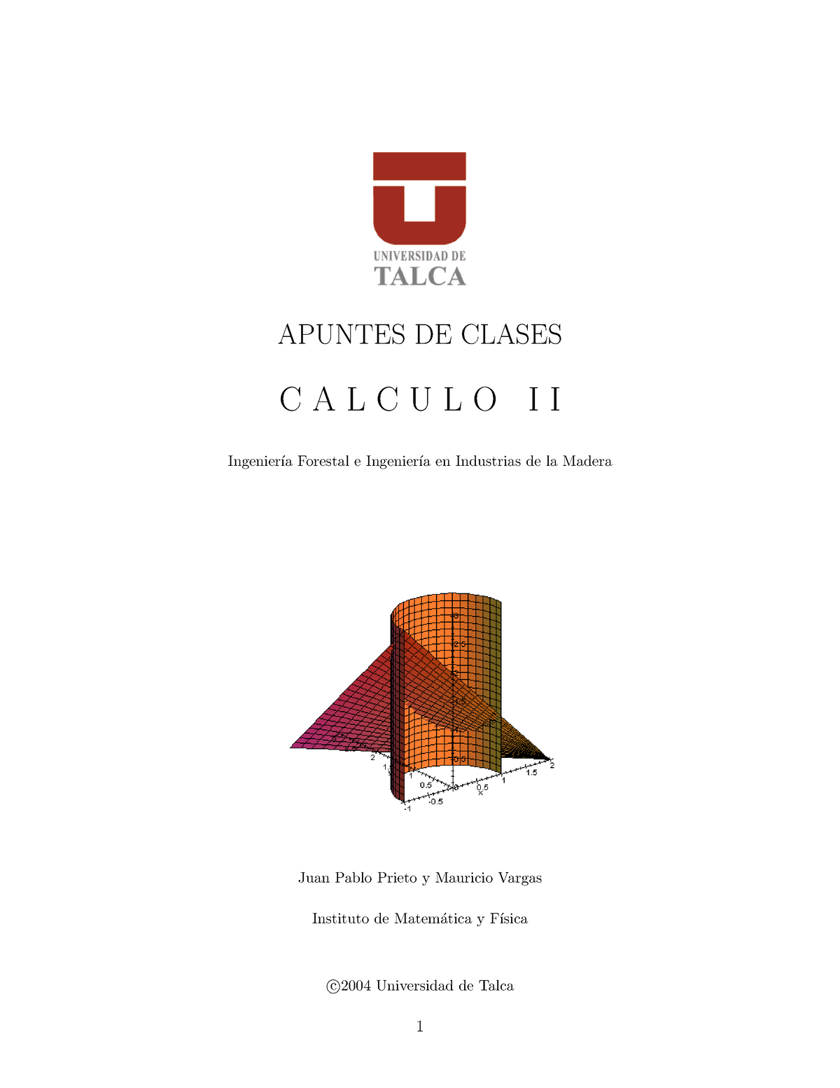 50991588-Calculo II - Ejercicios De Calculo - APUNTES DE CLASES C A L C ...