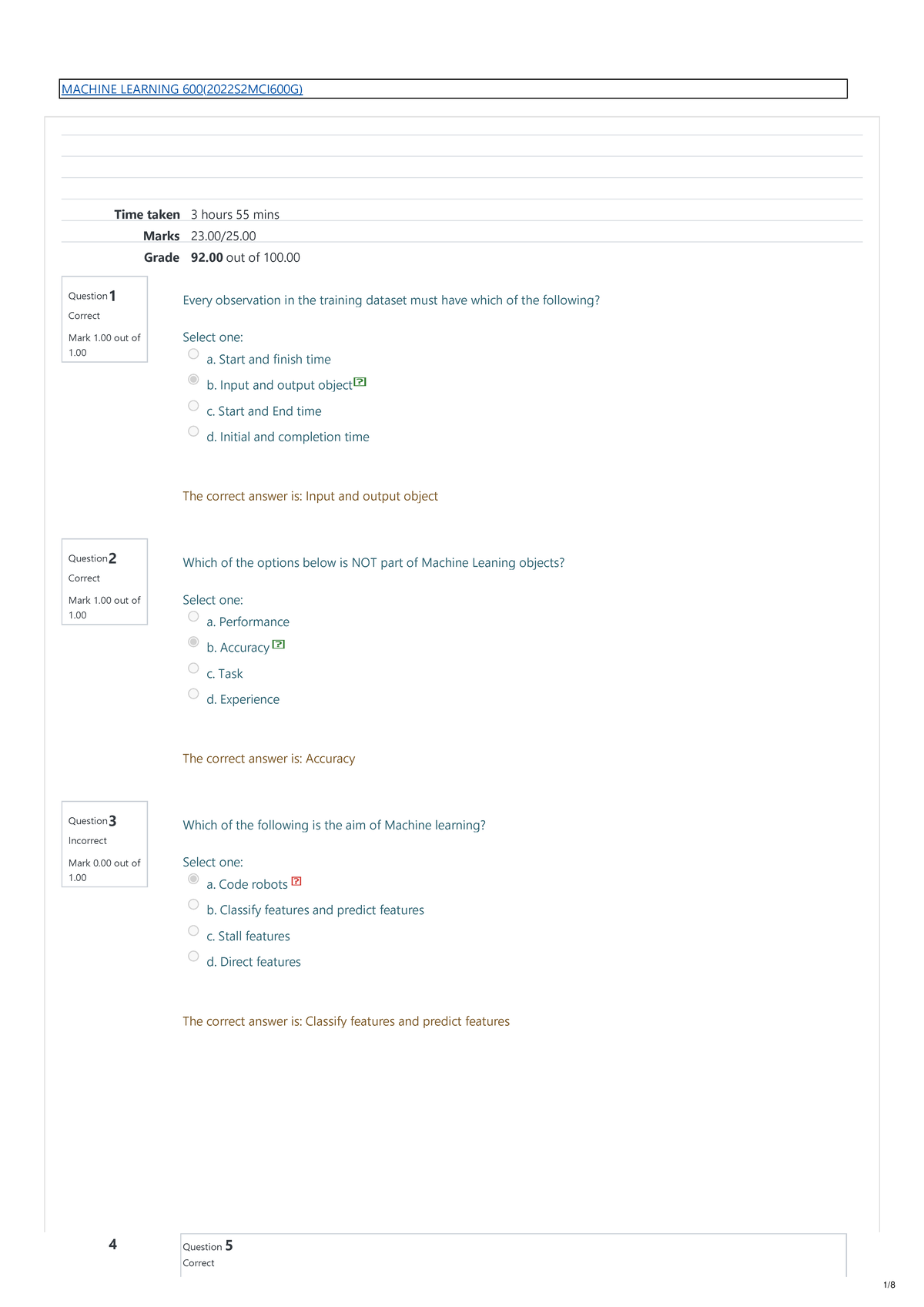 machine learning 600 assignment