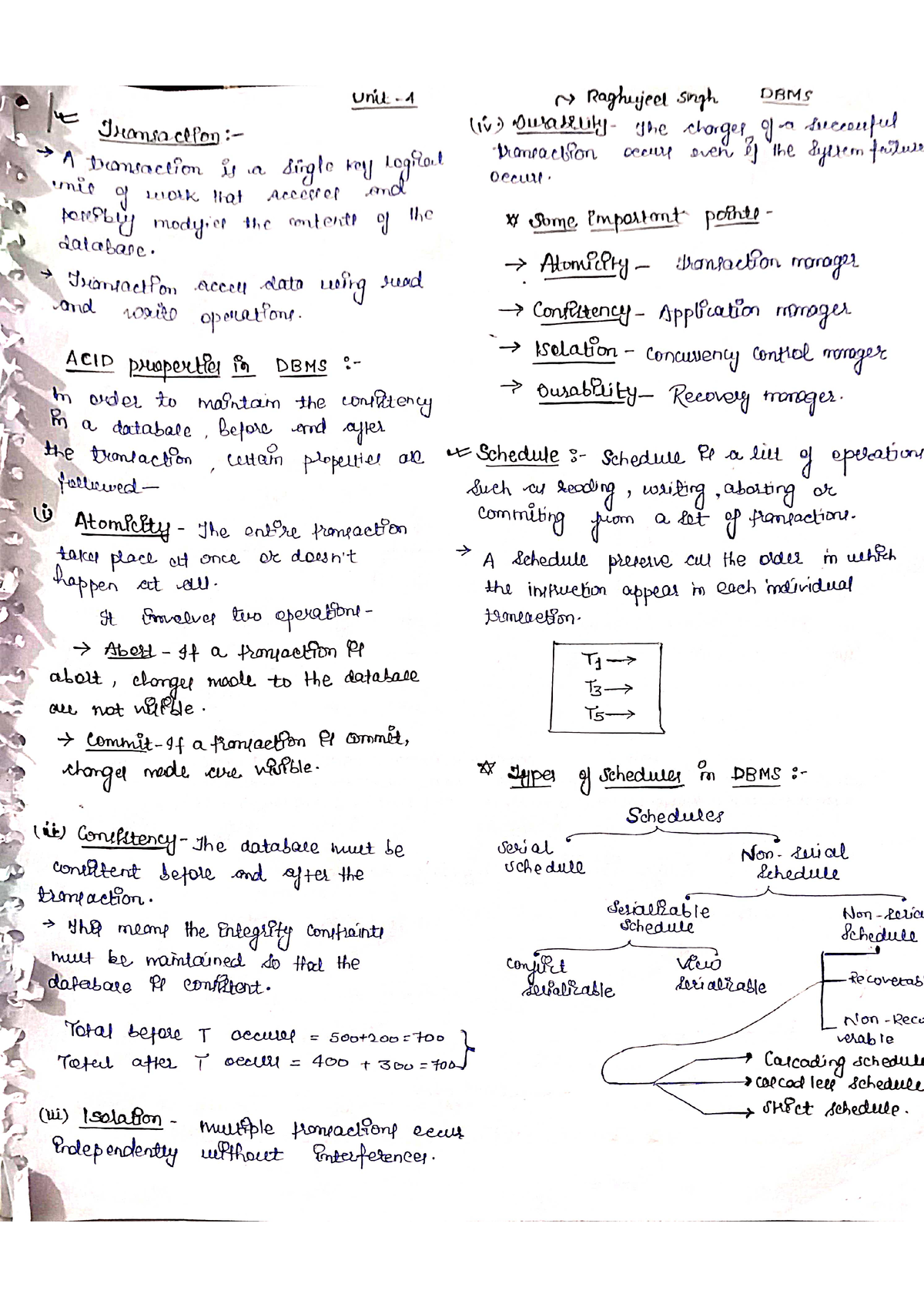 Dbms unit 4 - database management system - Studocu