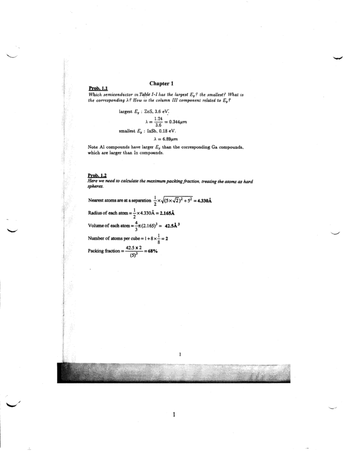 Solid State Electronic Devices, Solution, Sixth Edition - Chapter 1 ...