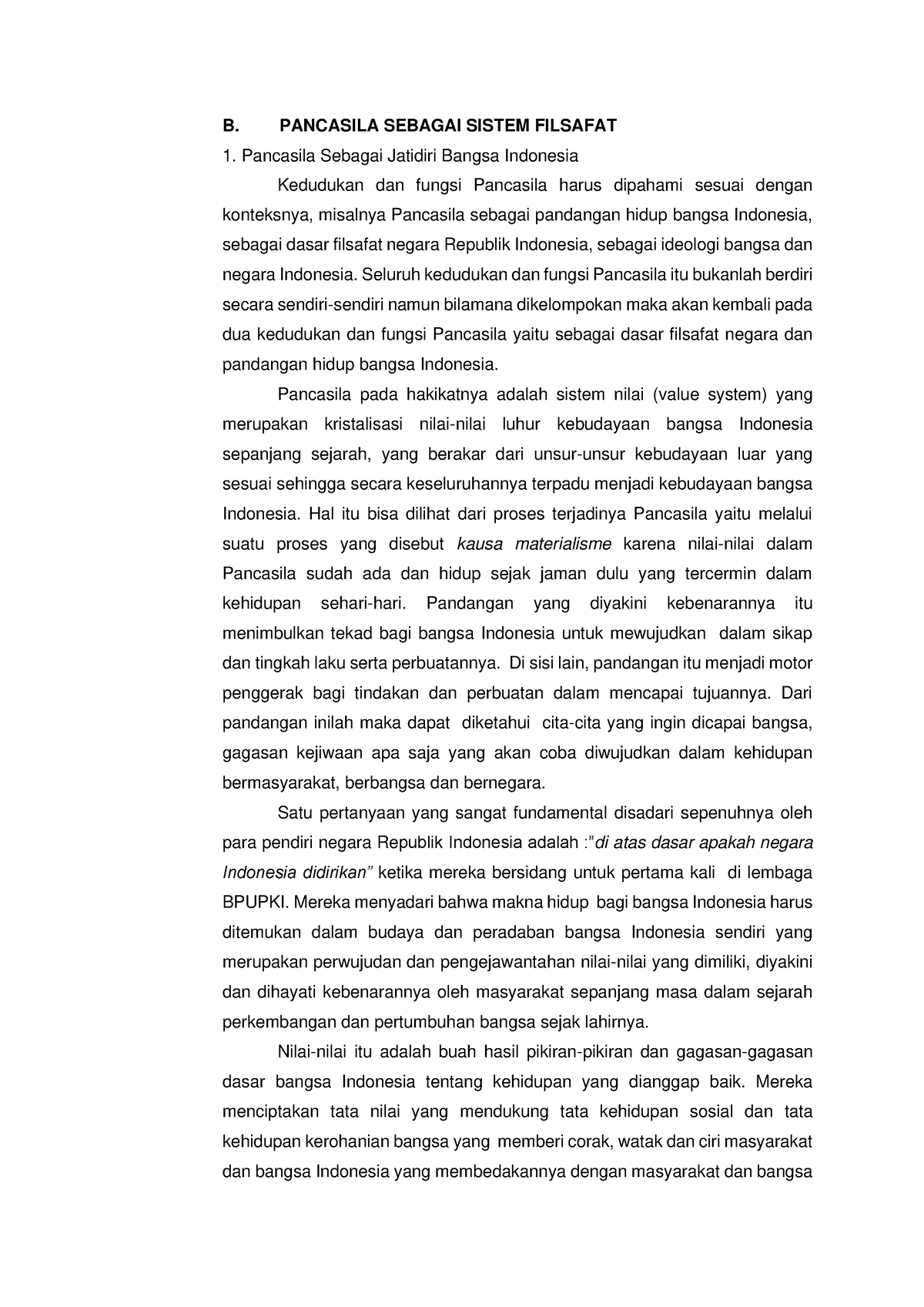 5. Pancasila Sebagai Sistem Filsafat - B. PANCASILA SEBAGAI SISTEM ...