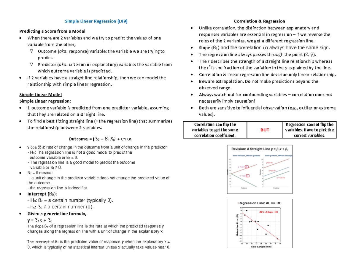 CRM 09 Simple Linear Regression - Simple Linear Regression (L09 ...