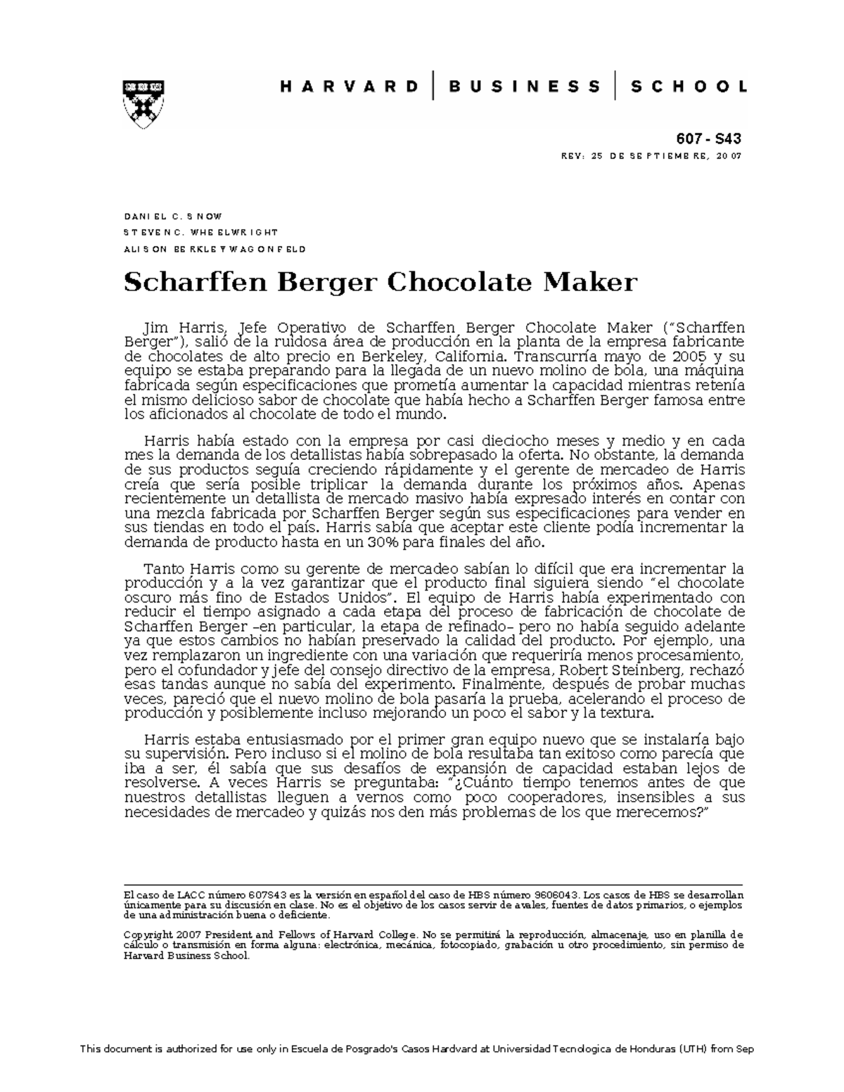 PDF-SPA Scharffen Berger Chocolate Maker - This document is authorized ...