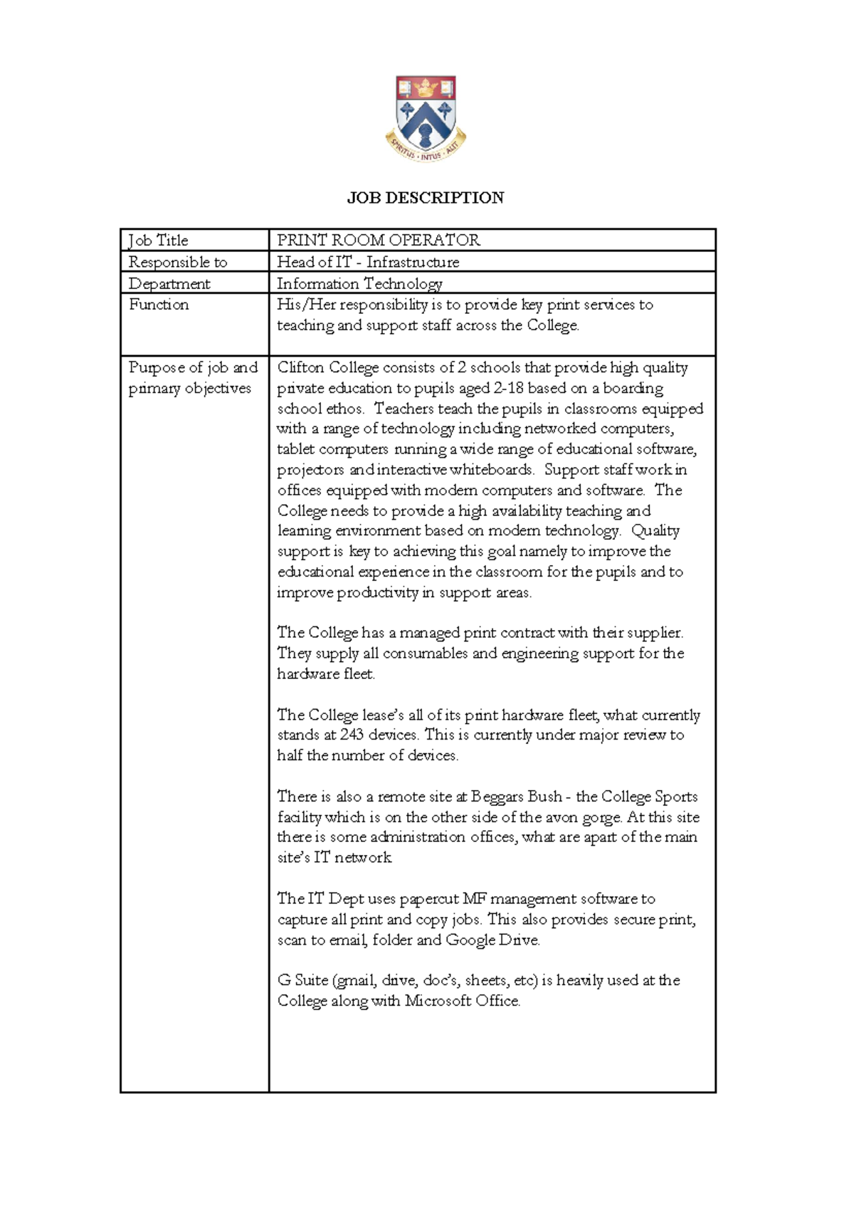 Water Operator Job Description For Resume