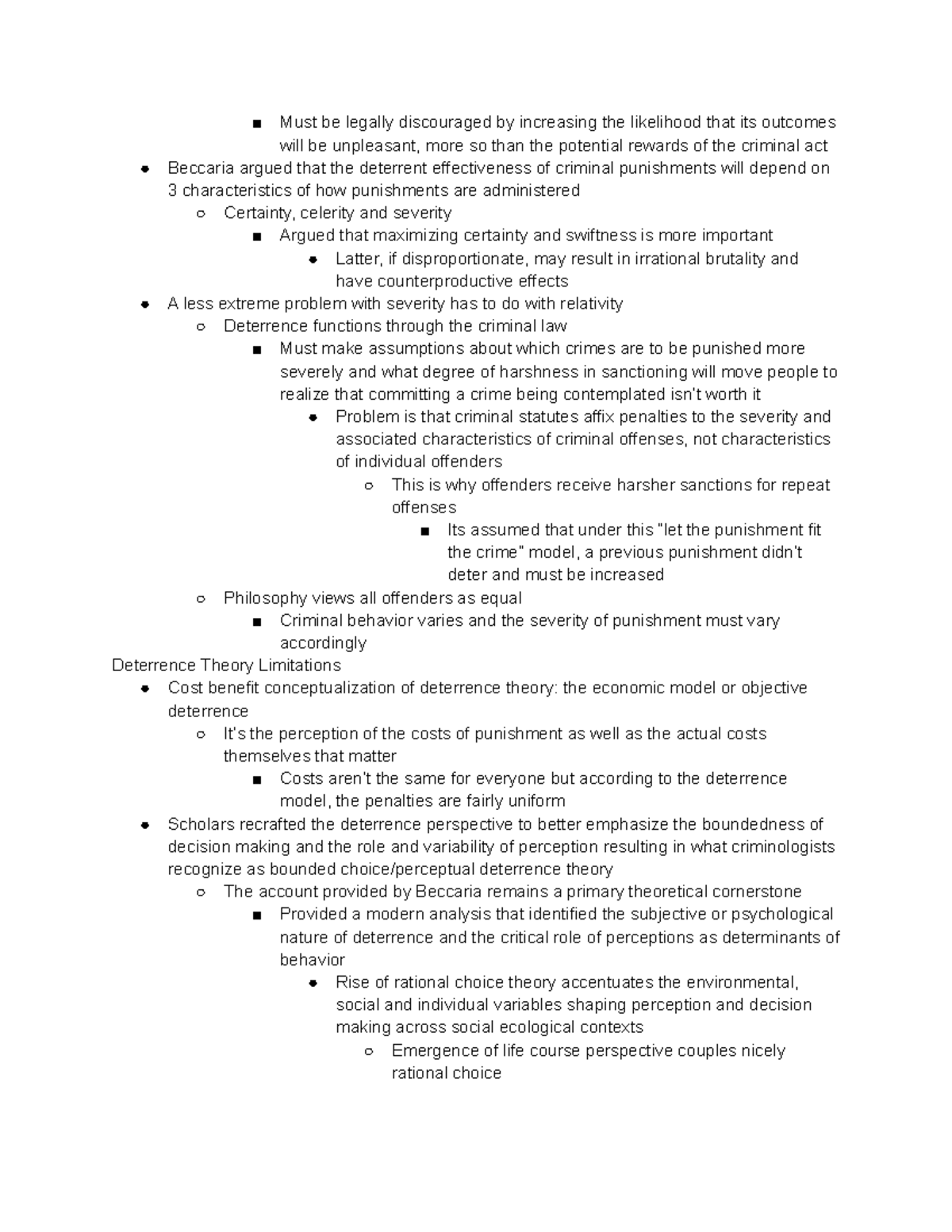 Crim Theory Ch2 Pt5 - Notes From Criminological Theories Chapter 2 ...