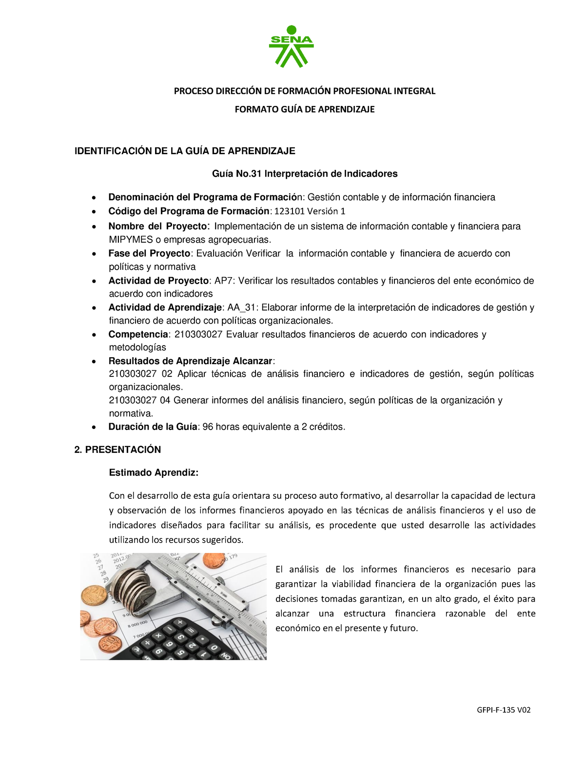 Guía 31 Interpretación De Indicadores - PROCESO DIRECCI”N DE FORMACI”N ...