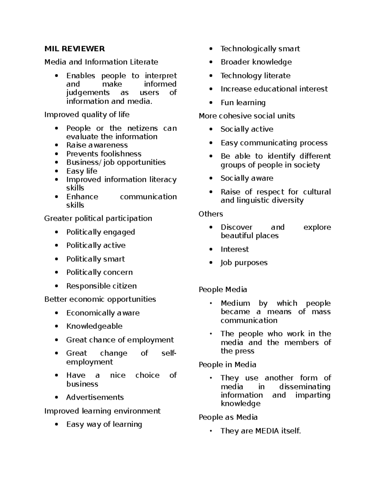 MIL Reviewer - MIL REVIEWER Media and Information Literate Enables ...