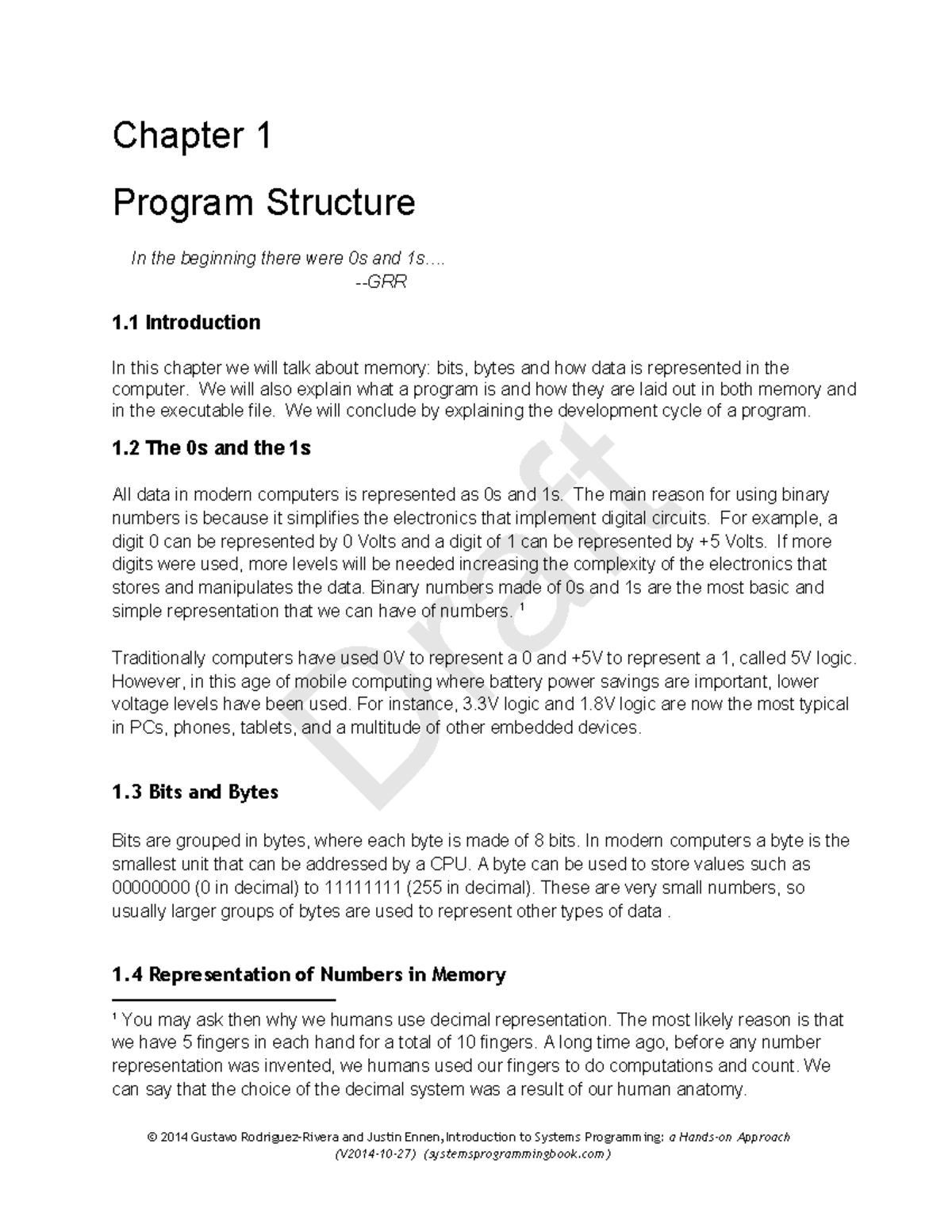 Chapter 1-Program Structure - ... GRR 1 Introduction In this chapter we ...