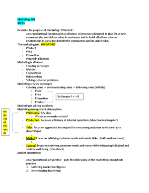 Lecture notes, lectures about chapter 7 - Consumer behavior - Chapter 7 ...