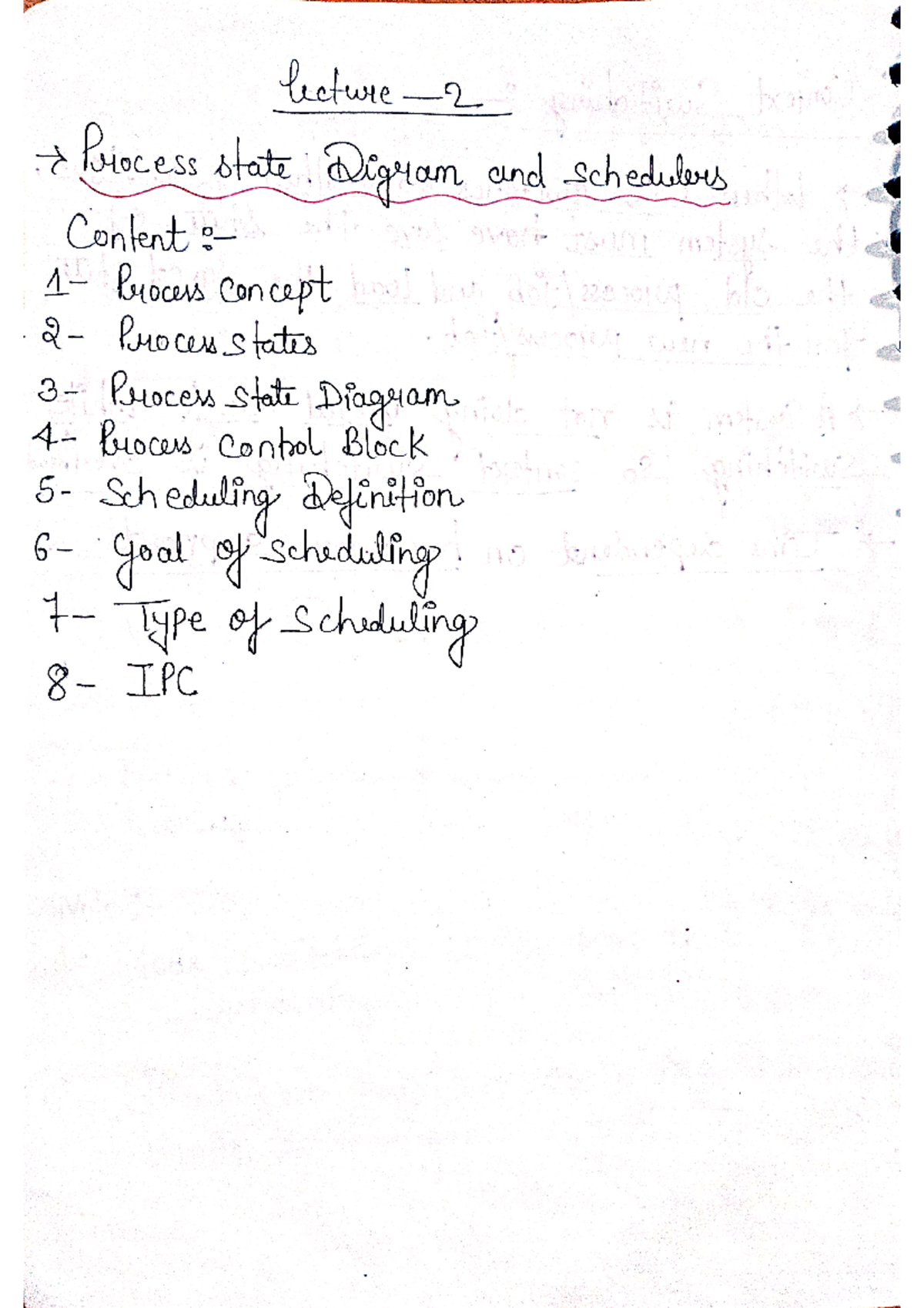 Os UNIT 2 - these are the notes of OS unit 2 - lecture Process state ...