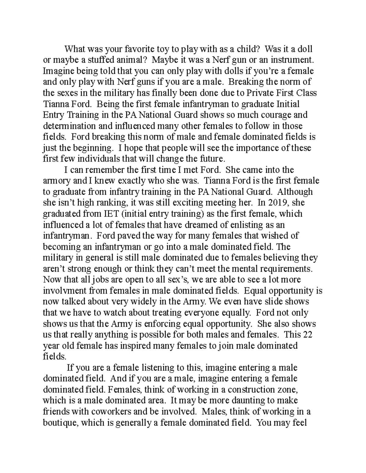 Speech 2 cards What was your favorite toy to play with as a child