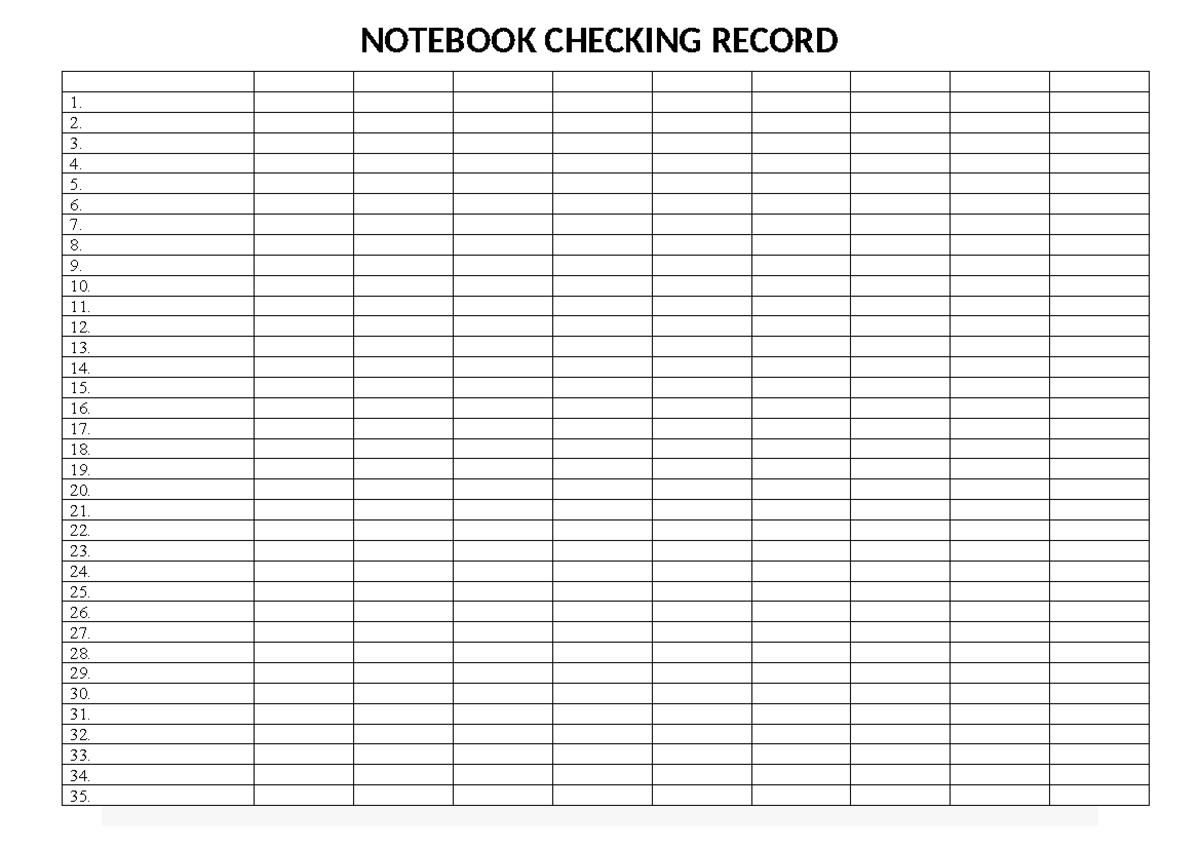 Checking Record - English A: Language and Literature SL - 1. 2. 3. 4. 5 ...