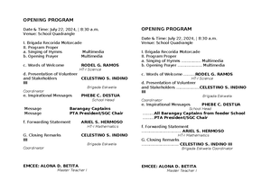 Program Opening - National Anthem : Multimedia Prayer : Multimedia ...