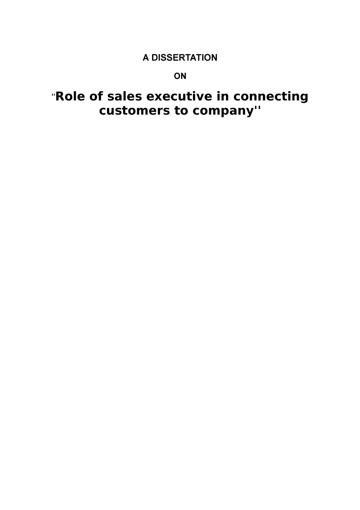 introduction-a-dissertation-on-role-of-sales-executive-in