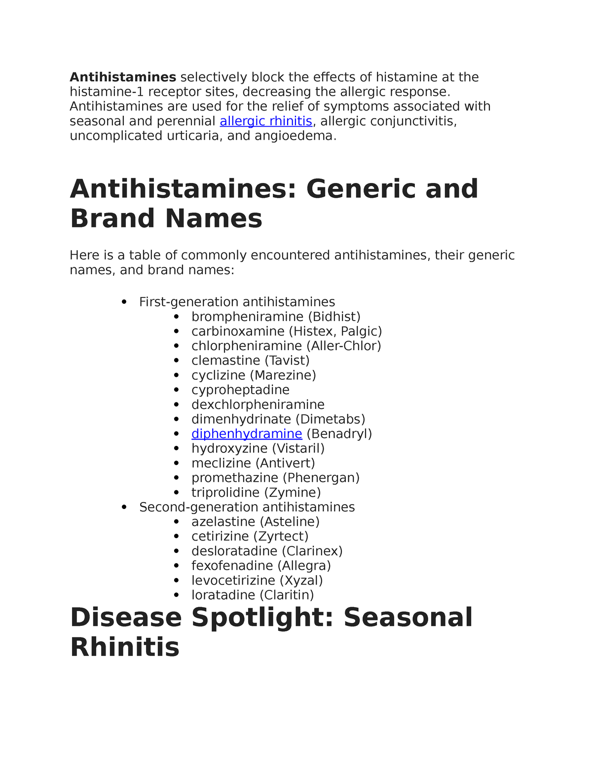 Second-generation Antihistamines Definition: What Are Second-generation  Antihistamines? (2024)