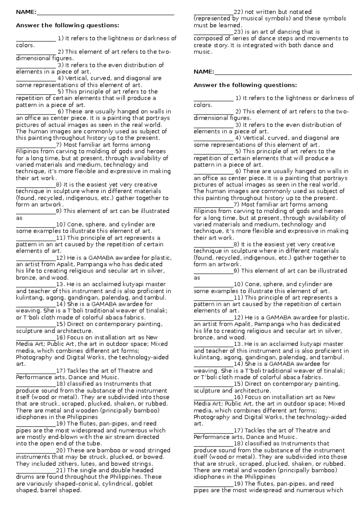 PAGE1 - handout for CPAR - NAME ...