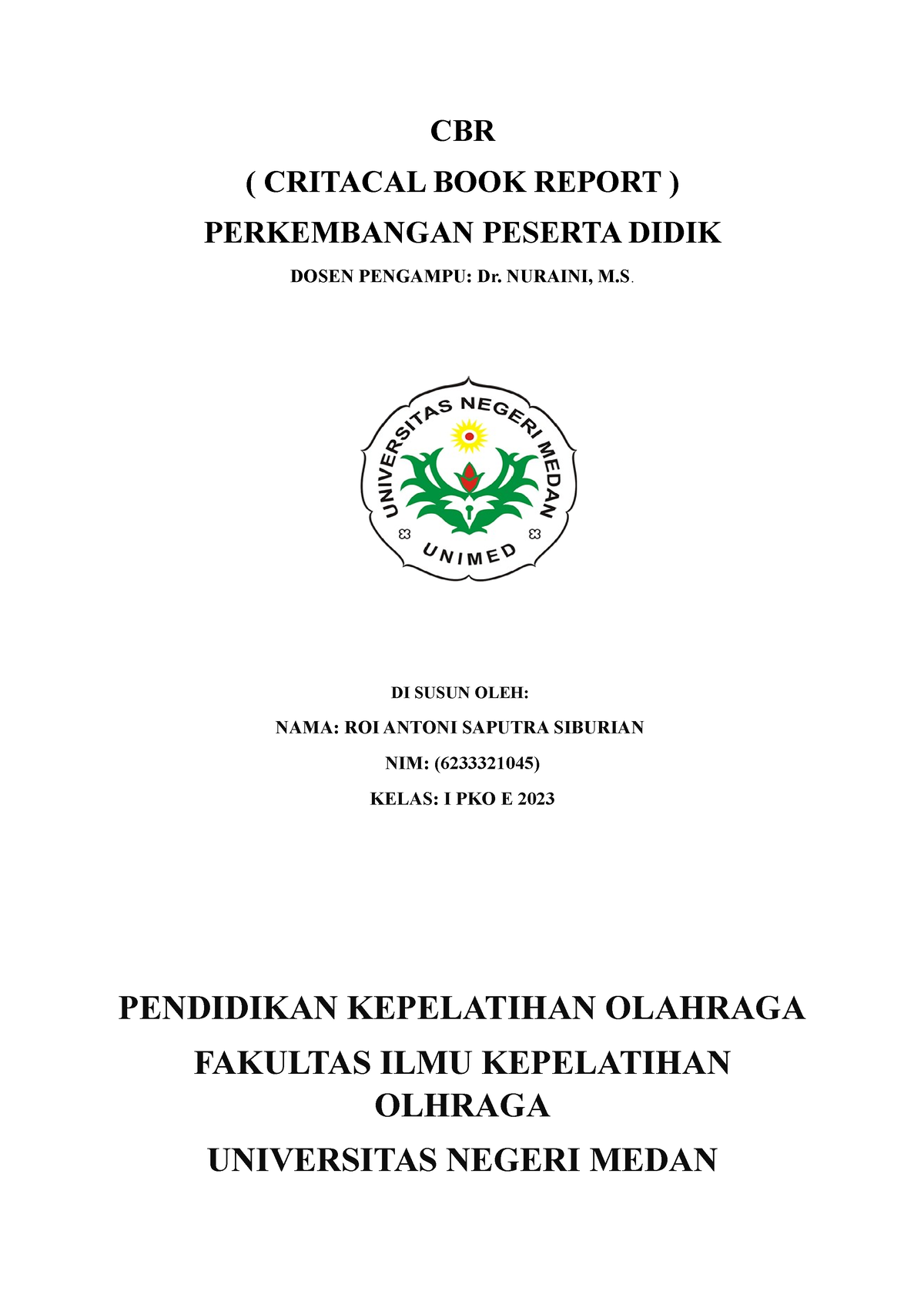 Tugas CBR PPD - Misaaa - CBR ( CRITACAL BOOK REPORT ) PERKEMBANGAN ...