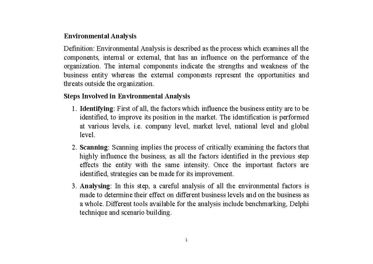 IB UNIT-4 - Topic Is Related To International Business - Environmental ...