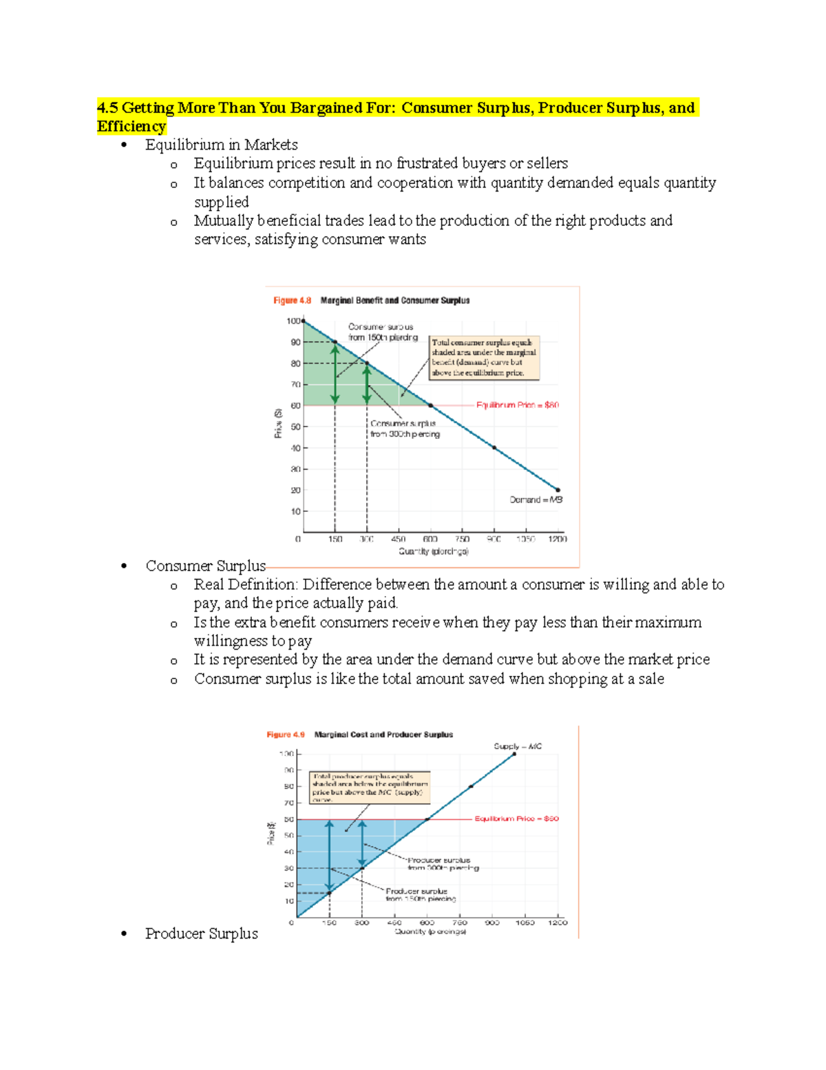 4.5 Econ 1000 Notes - 4 Getting More Than You Bargained For: Consumer ...